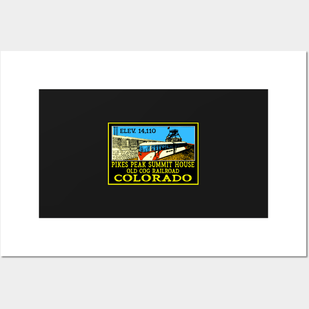 Pikes Peak Colorado Summit House Cog Railroad Wall Art by DD2019